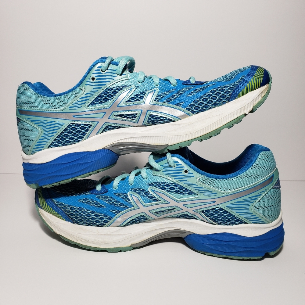 Women's ASICS GEL Flux 4 Athletic Running Shoes Diva Blue/Silver Sz 6.5 SN T764N - Picture 6 of 9